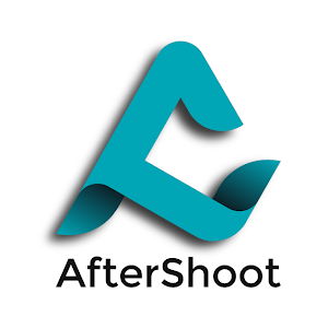 a logo of a blue a and the words AfterShoot written underneath
