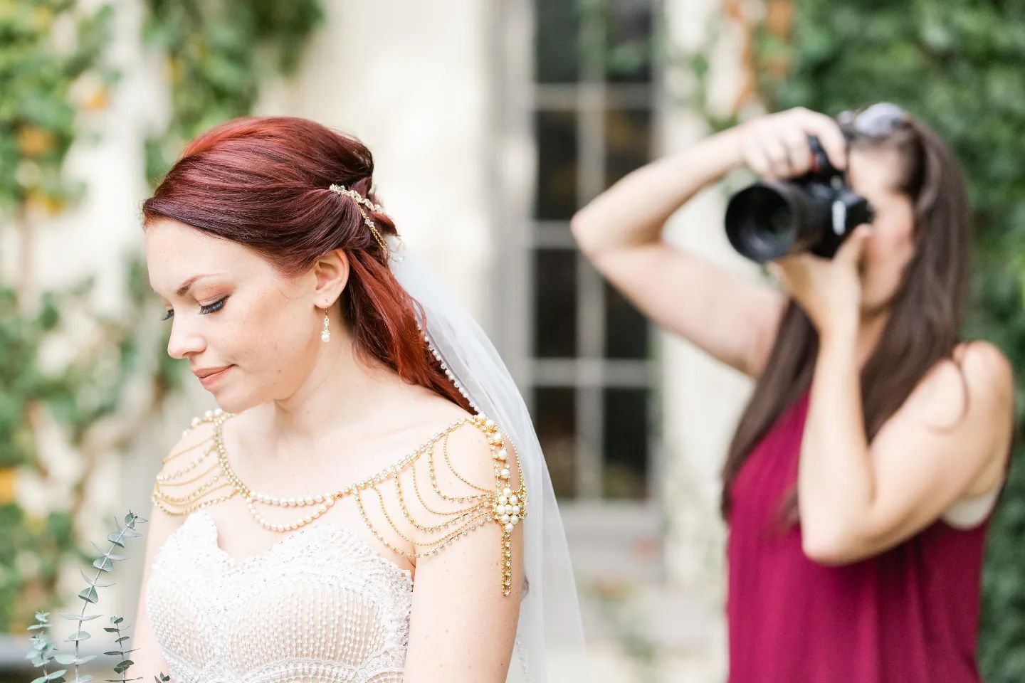 sandra henderson takes a photo of a bride for her wedding photography portfolio